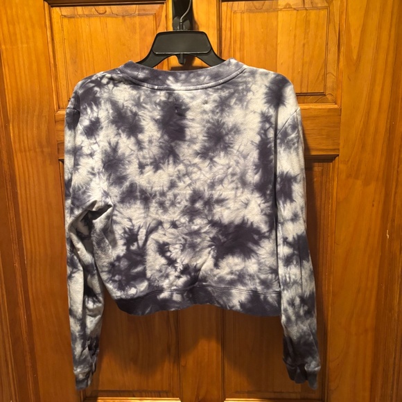 Soul Cycle Crewneck Pullover Tie Dye Cropped Sweatshirt Medium - Picture 3 of 7